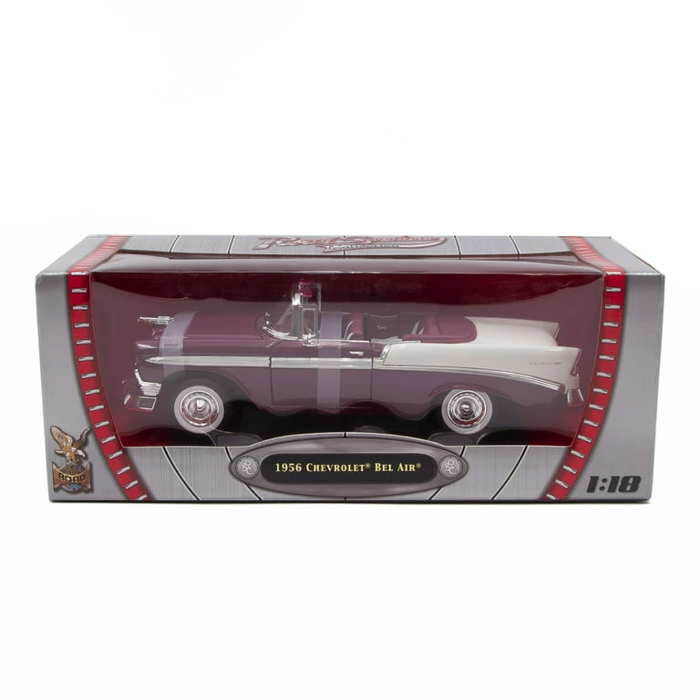1956 Chevrolet Bel Air Convertible 1:18 Scale Diecast Car, Purple