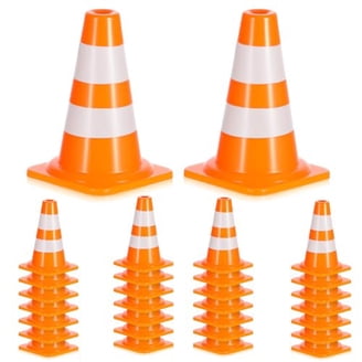 Lot De 30 Mini Cônes De Signalisation JDCMEI - 2,5 Cm, Plastique ABS, Pour Jeux Enfants Et éducation Routière