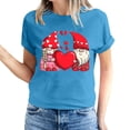 thumbnail image 2 of CALAFEBILA Womens T Shirts Plus Size Valentine Women Shirts,Girl Fashion Casual Short Sleeve Crew Neck Love Print Blouse Valentine Gifts for Girlfriend Tops, 2 of 5