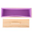 thumbnail image 6 of LEORX 1 Set Loaf Cake Boxes Heat Conduction Bread Container Purple for Everyday Baking, 6 of 8