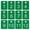 Green, variant on Plastic Numbered Tags Rectangle Key Number Tags Number Disc with Hole (1-50, White)