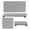 Gray, variant on LYCAQL 1 Set of Water Absorbent Diatomite Coasters Rectangle, Grooved Design, Water Absorbing Stone Used for Hand Soaps & & toiletries in The Modern Home