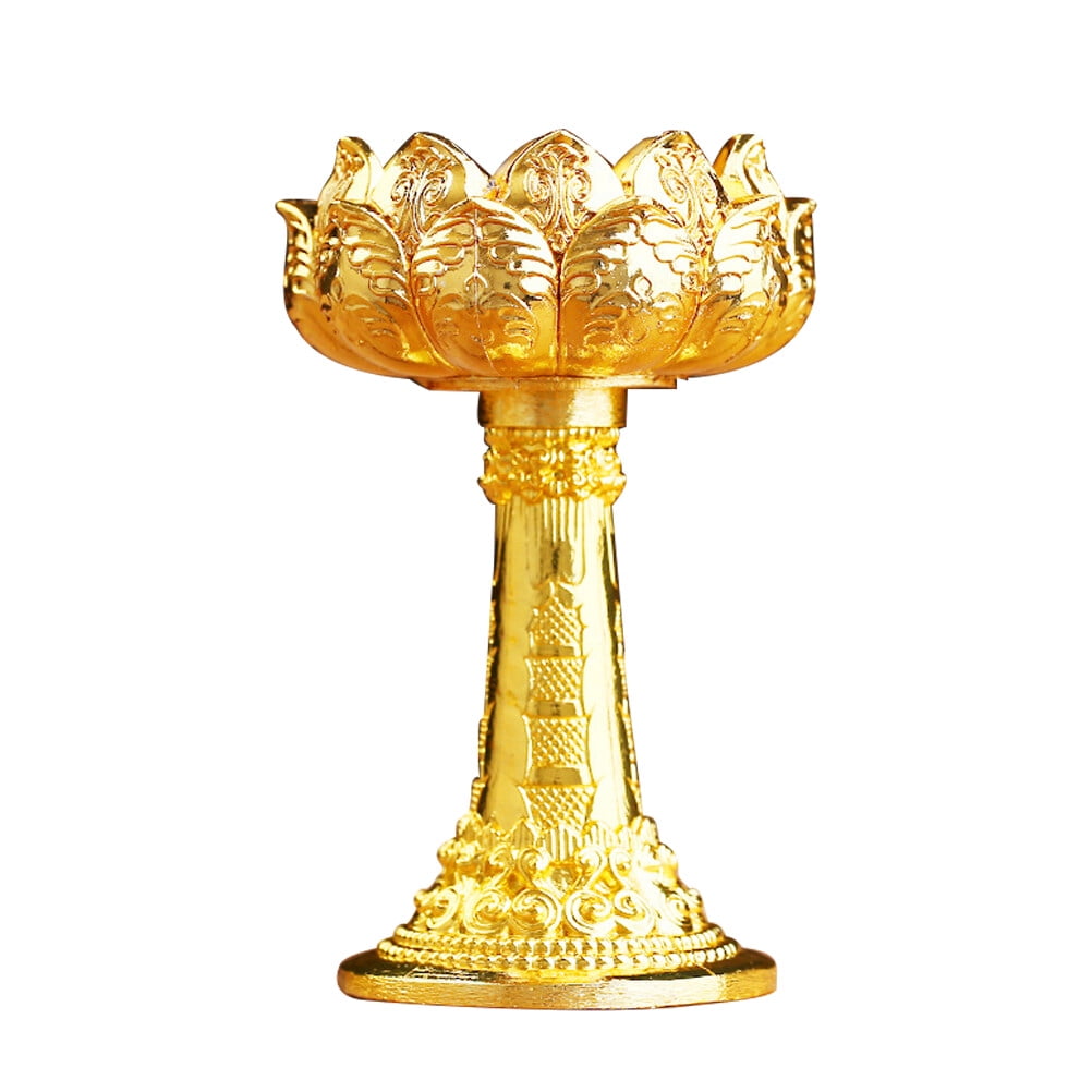 Butter Lamp Holder Lotusshaped Candle Holder Multifunction Buddha