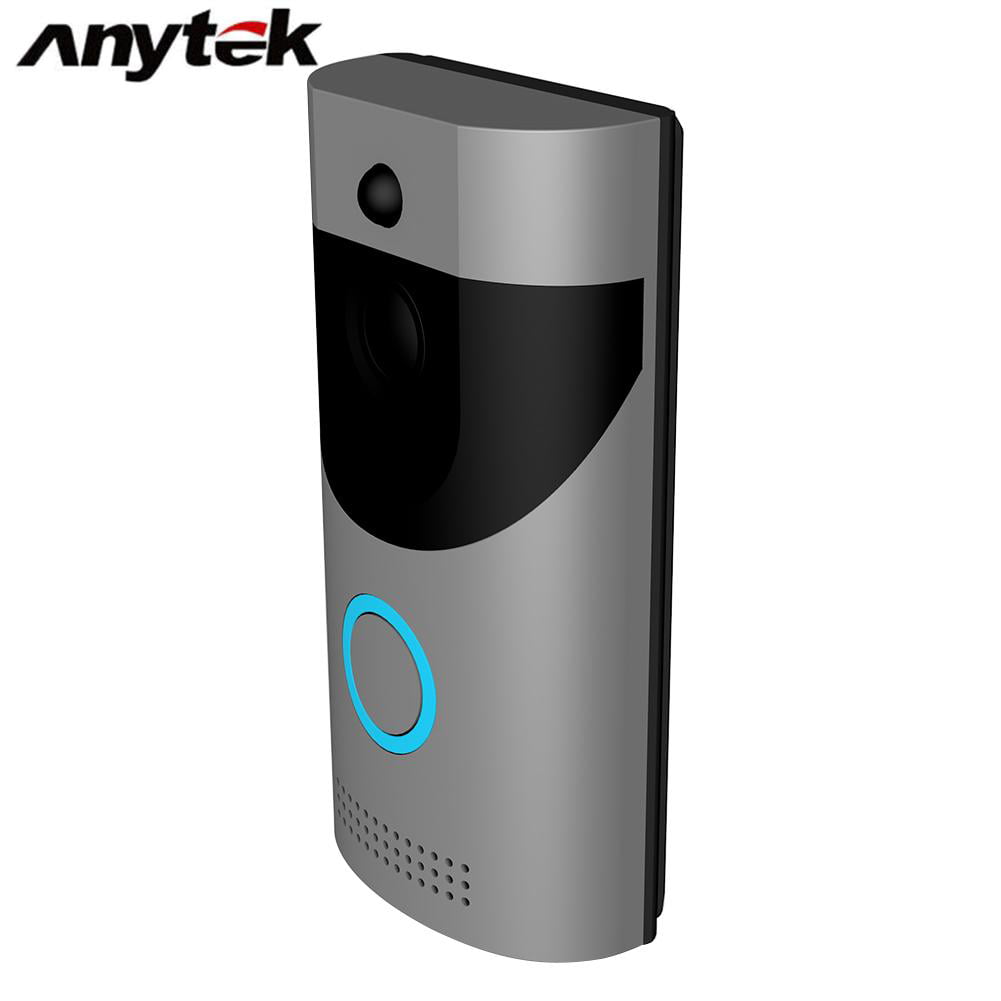 Ocamo Anytek B30 Wireless WiFi Intercom Video Doorbell B10 Doorbell Receiver Set Silver US Plug 