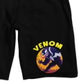 thumbnail image 2 of Marvel Universe Venom Men's Black Lounge Shorts-XL, 2 of 5
