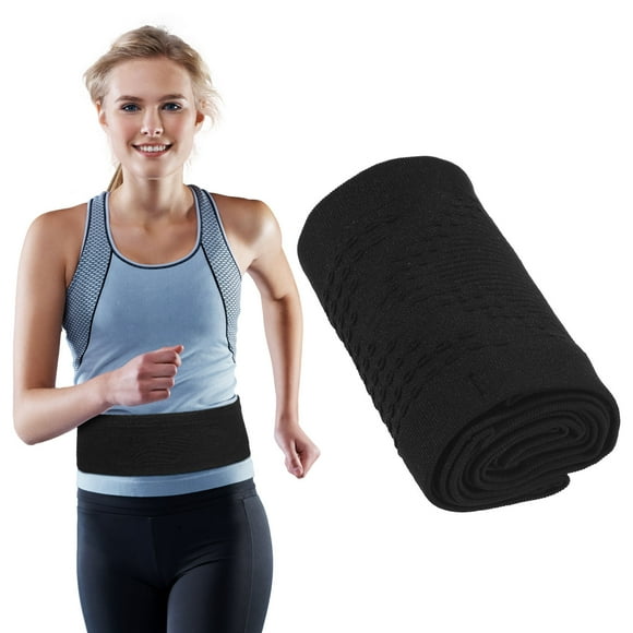 BRIGHTFUFU Run Pouch Waist Belt Sports Waist Packs Versatile Use Black 1 Set for Jogging