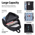thumbnail image 4 of Balery Icy Blue Snowflakes Mochila Escolar 3 en 1 para Niños - Mochila Resistente con Lonchera Térmica y Estuche - Mochila Escolar para Niños y Niñas, 4 of 7