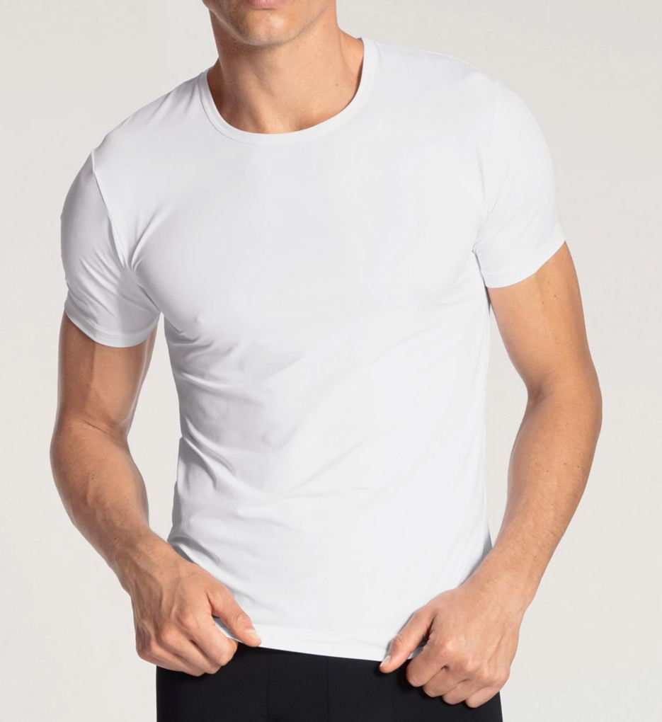 samtale Høj eksponering nød Men's Calida 14285 Performance Neo Crew Neck T-Shirt (White XL) -  Walmart.com