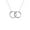 Sterling Silver, variant on Araiya Fine Jewelry Sterling Silver Round-shape Lab Grown Diamond Interlinked Diamond Pendant with Silver Cable Chain Nacklace (1/2 cttw, D-F Color, VS1 Clarity) 18"