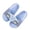 Sky Blue, variant on Girls Slides, No Slip Indoor Soft Bottom Open Toe Summer Slippers Sky Blue Size 12.5-13(Little Kids)