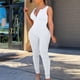 thumbnail image 1 of ICHUANYI Liquidación Mujeres Verano Moda Sin espalda Sin mangas Casual Sexy Sólido Cremallera Mono ICHUANYI WER202308232109, 1 of 9