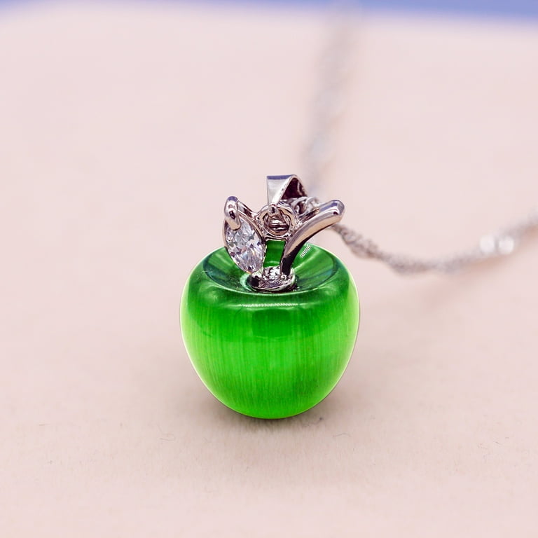 Green 2024 apple necklace