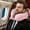Light Pink, variant on Travel Neck Pillow with Ergonomic Design for Maximum Comfort Polyester Filling Ideal for Airplane Train and Home Use for Travel and Relaxation