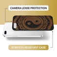thumbnail image 6 of Case Yard Wooden Case for iPhone-8-Plus Soft TPU Silicone cover Slim Fit Shockproof Wood Protective Phone Cover for Girls Boys Men and Women Supports Wireless Charging Ying Yang Mandala 2 Design, 6 of 7