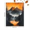 thumbnail image 3 of Qisvanset Framed Canvas Wall Art 12x16 Inch Dark Moody Mountain Sunset Abstract Nature Art, 3 of 5