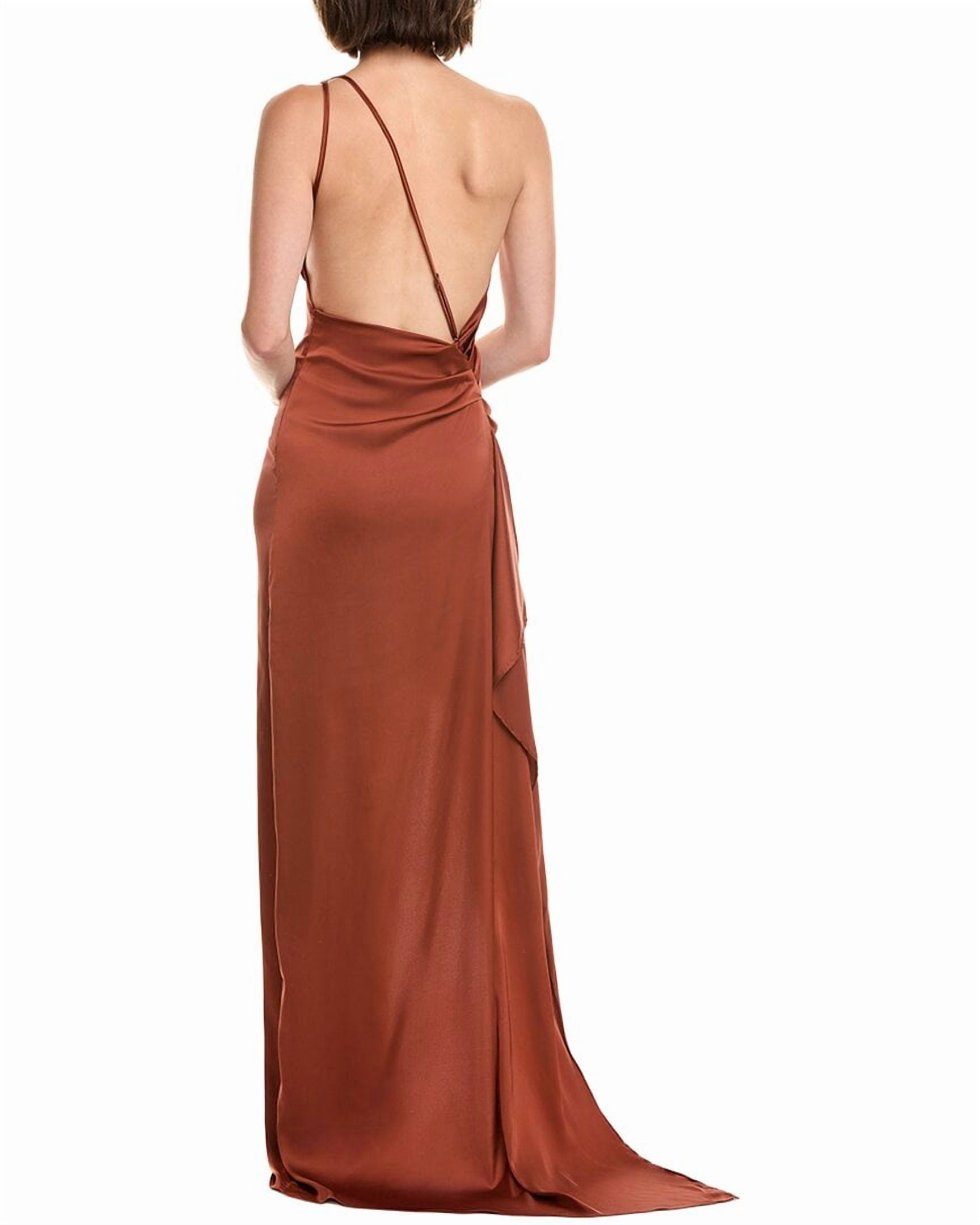 strapless open back dress Red Prom Dresses Satin Ball Gown With Detachable Sleeve – Lisposa main image 0