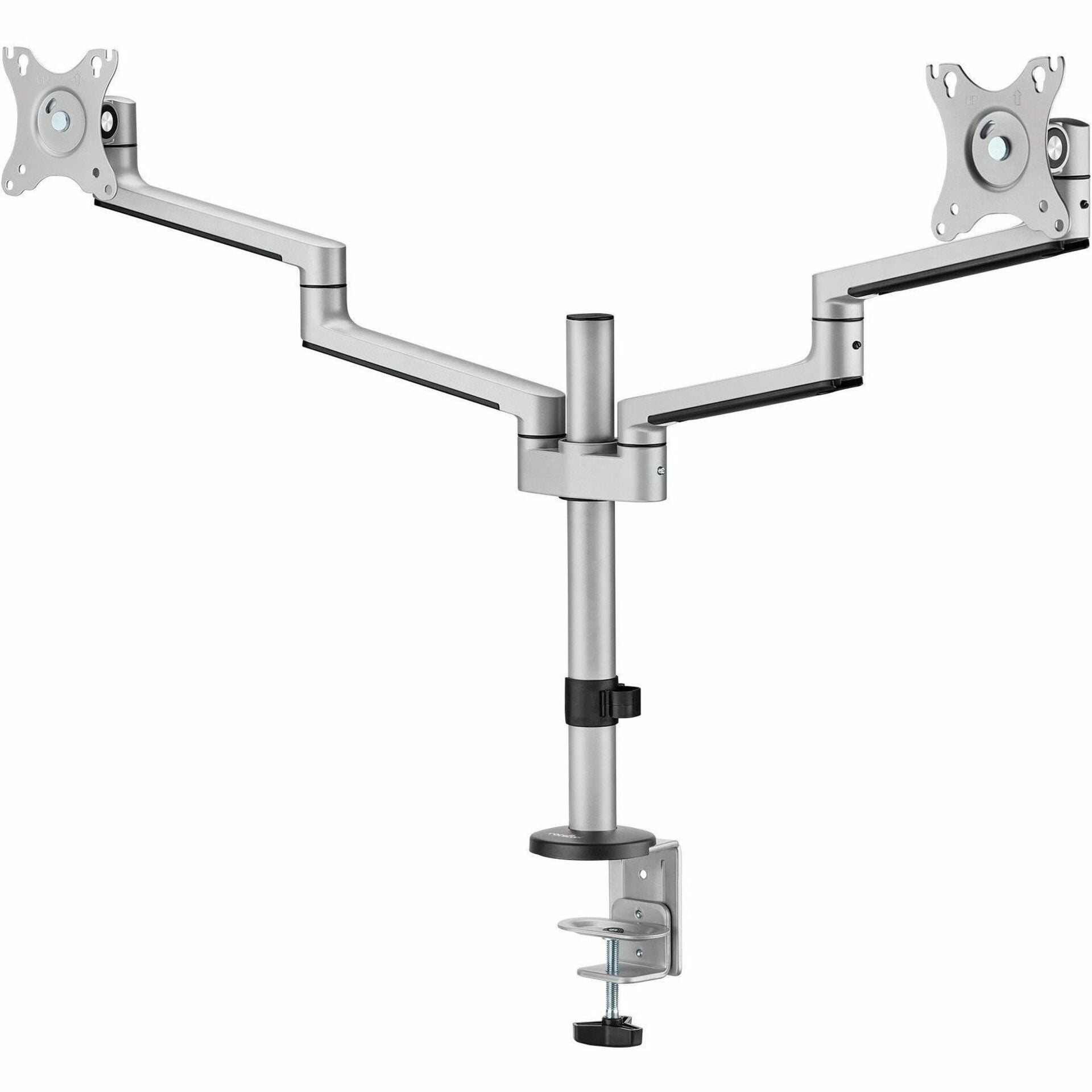 Rocstor Y10N019-S1 Ergoreach Ep14 Premium Aluminum Articulating Dual-screen Mount Supports Up To T
