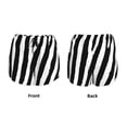thumbnail image 6 of Uemuo Zebra Pattern Women's Athletic Shorts High Waisted Running Shorts with Liner Pockets Gym Elastic Workout Shorts-, 6 of 9
