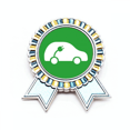thumbnail image 1 of Enchufe de energía de proteger el medio ambiente de los vehículos Insignia broche Medalla ganadora, 1 of 3