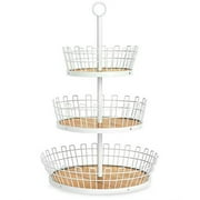 Martha Stewart Collection 3-Tiered Gray Basket, Created for Macys