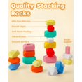 thumbnail image 4 of Stacking Rocks Stones D-fantix Silicone 39 unidades para niños de 3 a 6 años, 4 of 8