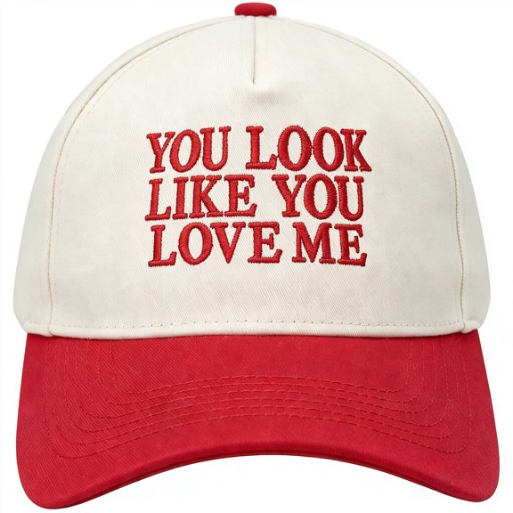 TELOLY You Look Like You Love Me Hat Embroidered Hats Adjustable Baseball Caps Vintage Trucker Hats for Women Men Vintage Womens Trucker Hat