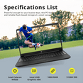 thumbnail image 2 of HP 15.6" FHD IPS Anti-Glare Laptop, Intel Celeron N4020 Processor, 16GB RAM, 512GB SSD, Intel UHD Graphics 600, True Vision HD Camera, Black, Windows 10 (S mode) with Office, Hotface 32GB USB Card, 2 of 9