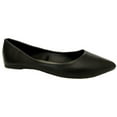 thumbnail image 4 of Shoes8teen Womens Ballerina Ballet Flat Shoes (10 Black P.u. Potol), 4 of 5
