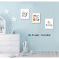 thumbnail image 3 of Watercolor Words Inspirational Quote Modern Minimalist Typography Art Print Set of 3 (8”X10” Canvas Painting，Motivational Quote Phrases Wall Art Poster For Nursery or Kids Room Home Decor，No Frame, 3 of 4