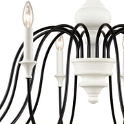 Elk Home 48-Inch Wide Val De Loire Chandelier, Traditional-White Coral