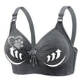 thumbnail image 4 of ALLLIST Plus Size Women's Bras Push up Wireless Underwear Soft Gray Dog Paw Bras for Ladies Xs-4xl, 4 of 8