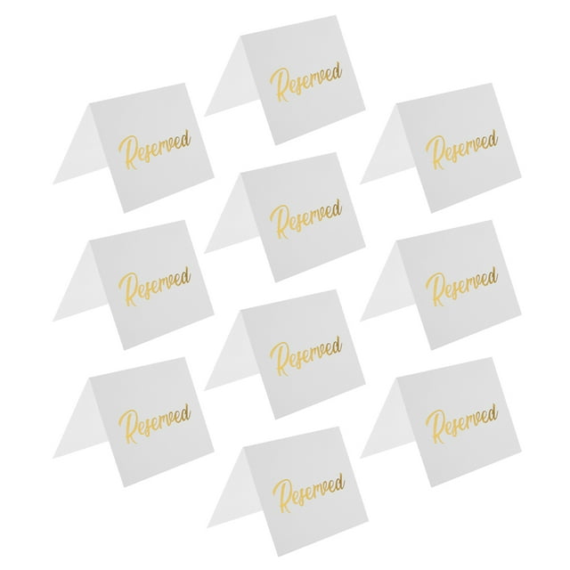 unbranded 10Ud Dobles Para Reservar Con Dorado Para Bodas Y Restaurantes
