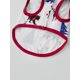 thumbnail image 5 of Pijamas navideños a juego para toda la familia: camiseta de manga larga con estampado de oso y pantalón a cuadros., 5 of 9