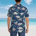 thumbnail image 6 of Dinosaur Jungle Hawaiian Shirts For Men, Summer Short-Sleeve Relaxed-Fit Button-Down Shirts X-Large, 6 of 9
