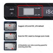 IScan01 Portable A4 Document Reader Scanner 900DPI For Contract Books Office Business Handheld Mobile Scanners JPG PDF Format