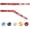 Red, variant on BLUEWING Adjustable Bent Rod Butt Heavy Duty Aluminum Alloy Rod Butt with Adjustable Angles at 0°, 30°, and 60° for Offshore Fishing, Up to 800lb Test, #4 Long Gold