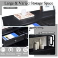 thumbnail image 4 of 36'' Farmhouse Console Table with 4 Drawers & Storage Shelf, Black Entryway/Living Room Storage Furniture, 4 of 9