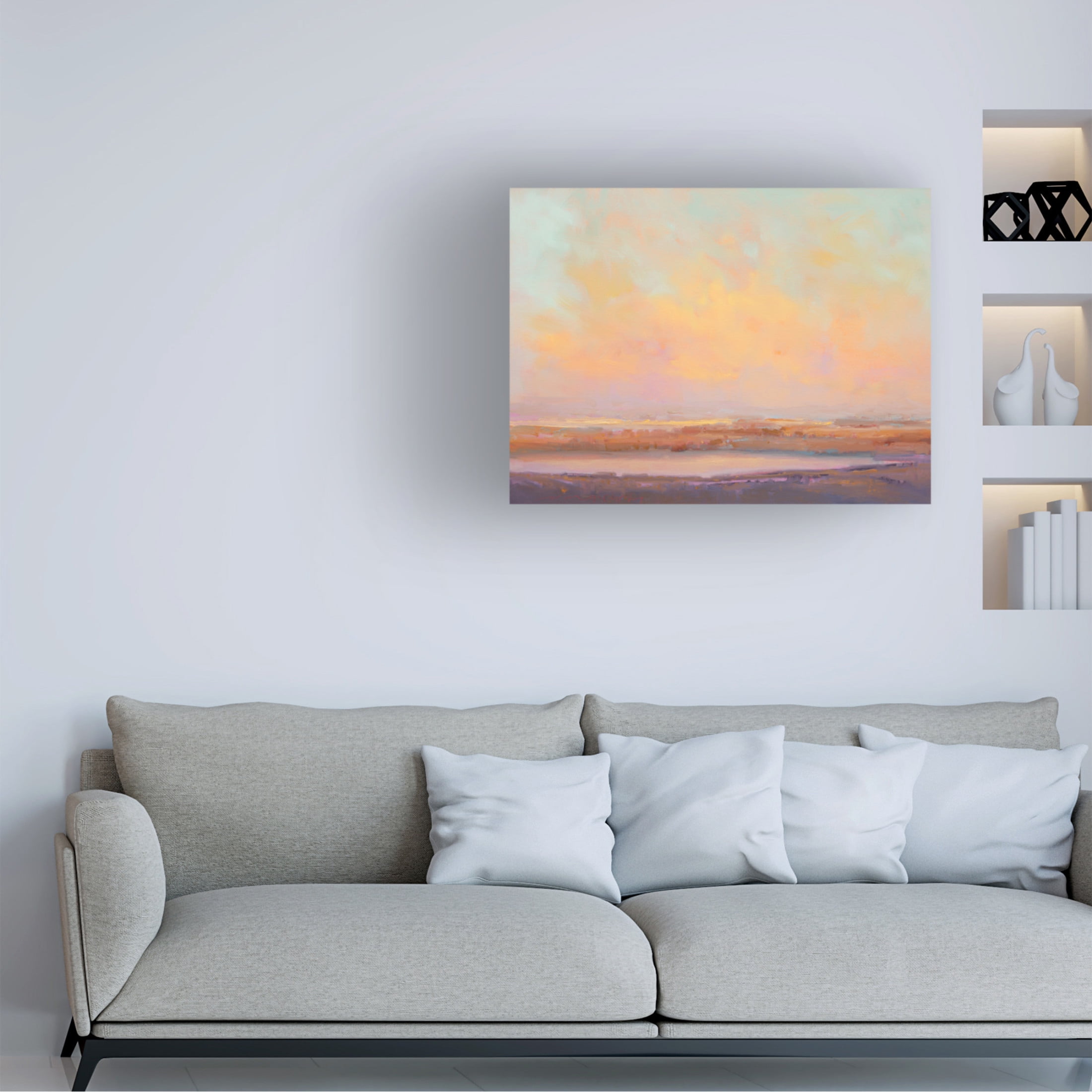 Canvas Wall Art - William McCarthy 'Day Settles 2' Wall Art for Living Room, Bedroom, or Office Décor by Trademark Fine Art - 47 x 35 Inches