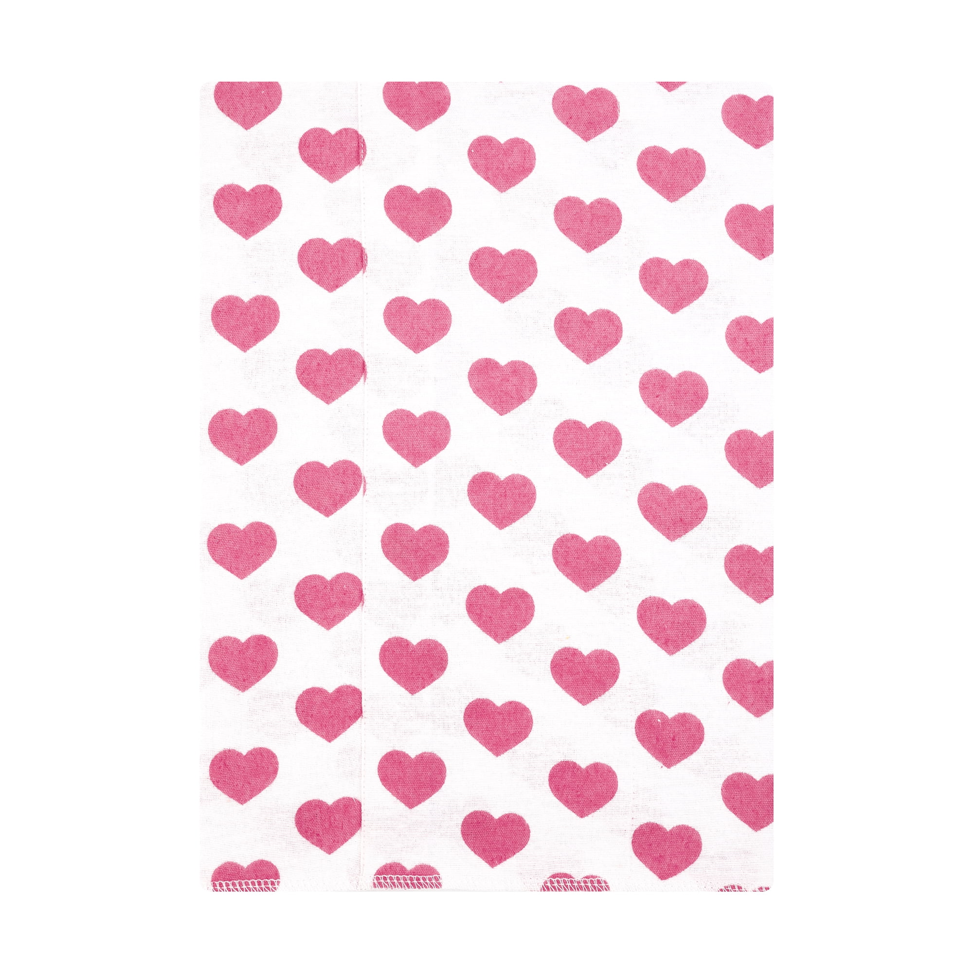 Hudson Baby Girl Cotton Polyester Flannel Burp Cloths 7-Pack, Cloudy Rainbow, One Size