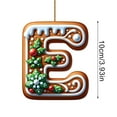 thumbnail image 3 of Luoshdecor 26 Letter Ornaments for Christmas Tree,Acrylic Initial Candy Letter Hanging Pendant Xmas Tree Hanging Decor for DIY Crafts (E) 3.9in, 3 of 5
