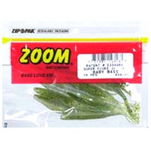 Zoom Super Fluke Jr 4/" Soft Bait 10 Pack Baby Bass