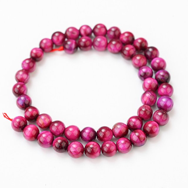 Cuentas de piedra natural, ágatas redondas, turquesas, amazonita, cuarzo, Lava, ojo de tigre, cuentas para fabricación de joyería, pulsera DIY, 4/6/8/10/12mm Tan Jianjun unisex