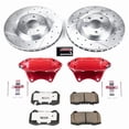 thumbnail image 2 of PowerStop Front Z26 Street Warrior Brake Pad and Rotor Kit with Red Powder Coated Calipers Fits: INFINITI NISSAN Select Models KC104-26, 2 of 4