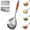 1 pcs, variant on Wooden Handle Stainless Steel Skimmer - Large Oval Slotted Spider Strainer for Deep Frying, Oil Draining, Pasta, Noodles, Dumplings