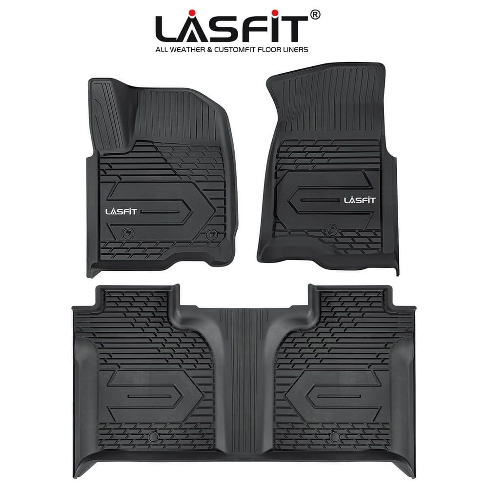 LASFIT Floor Liners for 2019 2021 GMC Sierra and Chevrolet Silverado