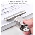 thumbnail image 3 of 6pcs Large Metal Hinge Clips,2 Inch Silver Bulldog Paper Clip Clamp/money File Binder Clips, 3 of 5