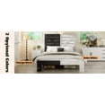 thumbnail image 4 of LiviNest Queen Bed Frame with Storage - Rustic Farmhouse Platform Bed with USB Charging & Touch Light for Small Apartments & Rental Homes - No Box Spring Needed & Easy Assembly for Young Adults, 4 of 6