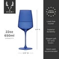 thumbnail image 4 of Viski Nouveau Wine Glasses for White and Red Wines, 22 oz Set of 4, Seaside, 4 of 7