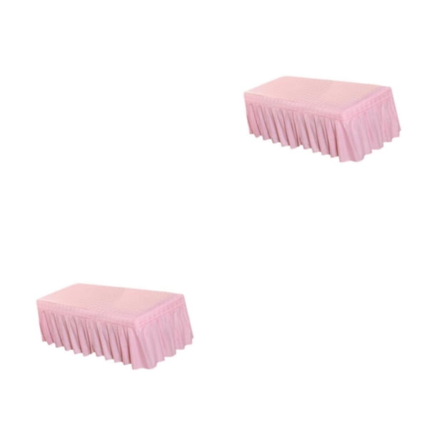 Cateissary Massage Cosmetic Table Valance Sheet Cover with Hole - Type2