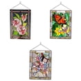 thumbnail image 1 of 3 paneles rectangulares de vitral para ventana, atrapasoles, decoración artesanal para el hogar estilo 1, 1 of 1